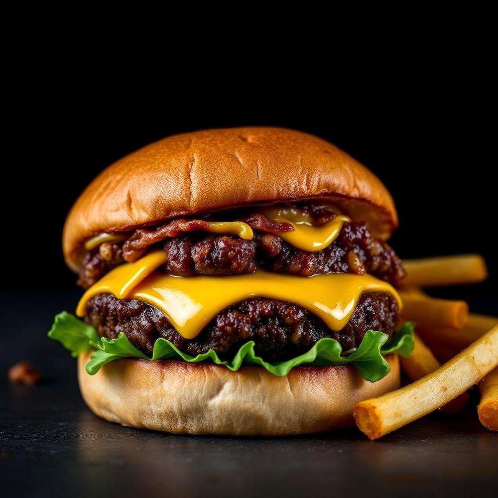 Smashed Double Cheeseburger